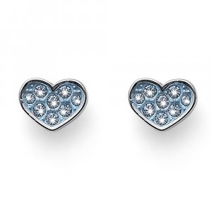 Dětské náušnice L.O.L Surprise Dream aguamarine se Swarovski krystaly L2001BLU