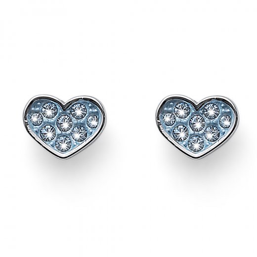 Dětské náušnice L.O.L Surprise Dream aguamarine se Swarovski krystaly L2001BLU