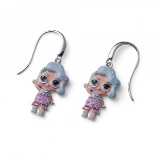 Dětské náušnice L.O.L Splash Queen deluxe se Swarovski krystaly L2013SPL