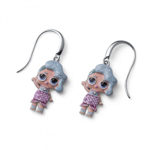 Dětské náušnice L.O.L Splash Queen deluxe se Swarovski krystaly L2013SPL