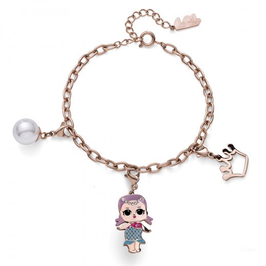 Dětský náramek L.O.L Surprise Charm LOL Merbaby se Swarovski krystaly L3012MER