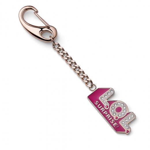 Dětský přívěsek na klíče L.O.L Surprise Logo RG se Swarovski krystaly L5010RGLOL