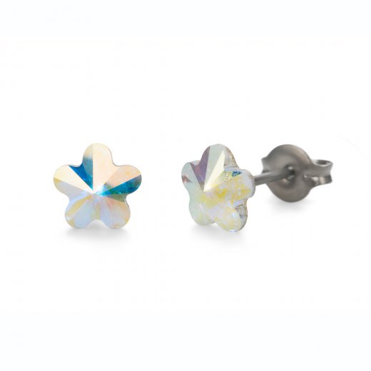 Náušnice se Swarovski krystaly Oliver Weber Sensitive PE Viola mini CRY AB