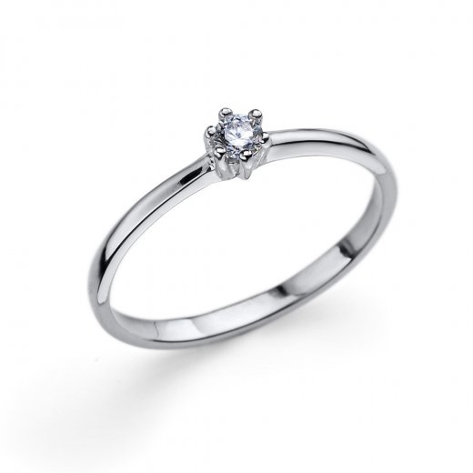 Stříbrný prsten Oliver Weber se Swarovski krystaly Brilliance XS CZ WHI