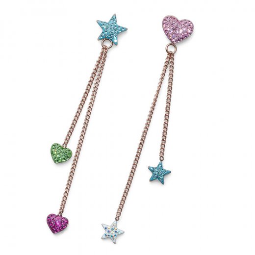 Dětské náušnice L.O.L Surprise Hearts & Stars se Swarovski krystaly L2014