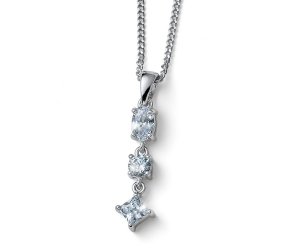 Stříbrný náhrdelník se zirkony Oliver Weber Achive