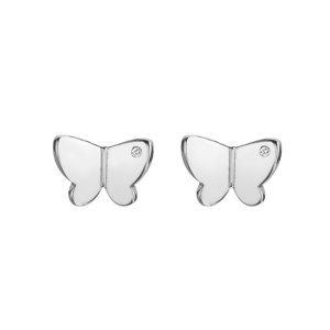 Stříbrné náušnice Hot Diamonds Flutter DE732