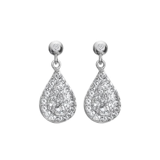 Stříbrné náušnice Hot Diamonds Glimmer DE735