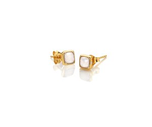 Stříbrné náušnice Hot Diamonds X Gemstones Square DE770