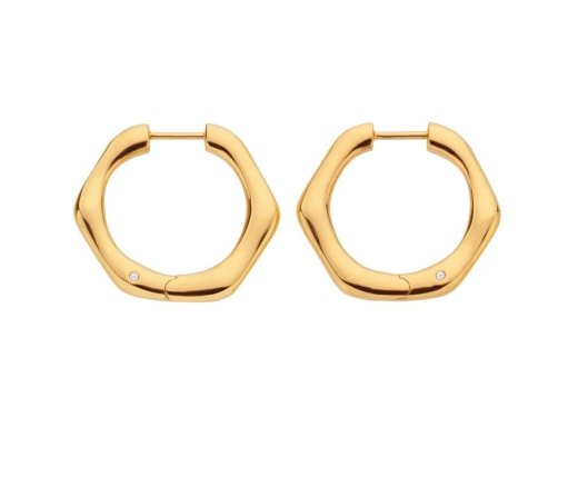 Stříbrné pozlacené náušnice Hot Diamonds x Jac Jossa Soul DE726