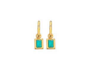 Stříbrné náušnice Hot Diamonds X Gemstones DE764
