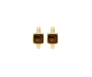 Stříbrné náušnice Hot Diamonds X Gemstones Square DE769