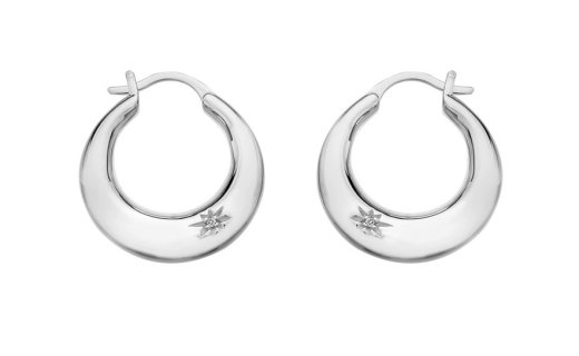 Stříbrné náušnice Hot Diamonds Huggies DE794