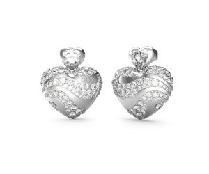 Náušnice GUESS In My Heart JUBE04499JWRHT