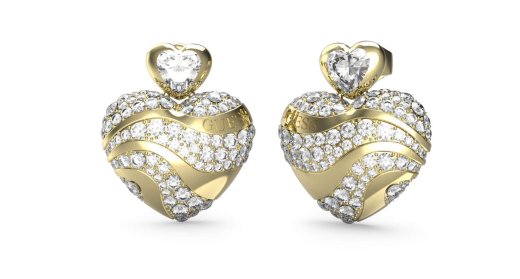 Náušnice GUESS In My Heart JUBE04499JWYGT